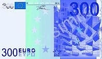 Мошеници пласират банкнота от 300 евро 