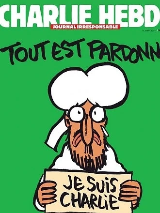 Charlie Hebdo излиза с карикатура на Мохамед на корицата
