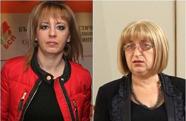 Мая Манолова и Цецка Цачева кърмят в столичен МОЛ