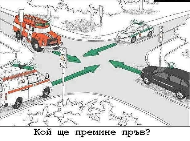 Въпрос от правилника за движение взриви Фейсбук