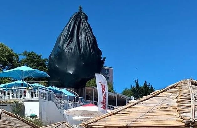 Собственик на заведение опаковал вековен кипарис в Несебър (СНИМКИ)