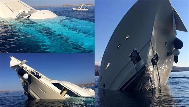 Яхта за милиони потъна край гръцки остров