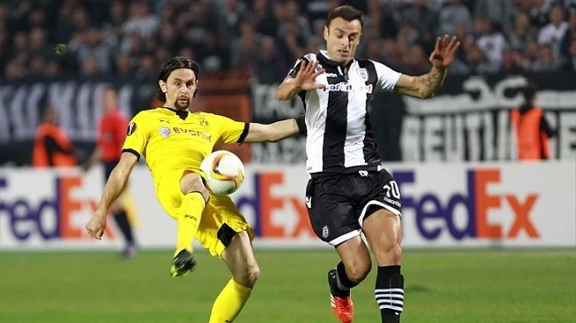 ПАОК с Димитър Бербатов завърши наравно 1:1 с Борусия Дортмунд
