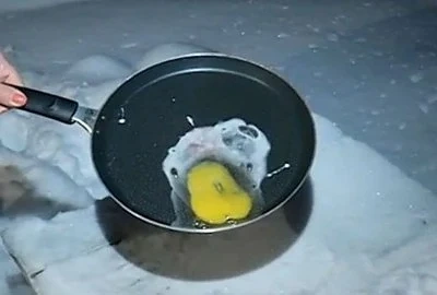 Яйце замръзна за секунди в Кнежа