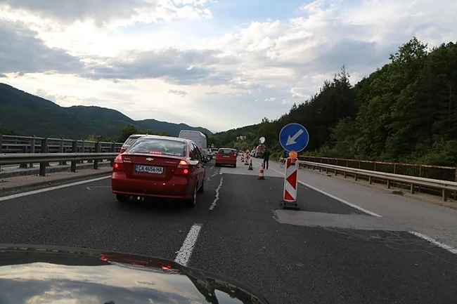 Задръстване на магистрала \