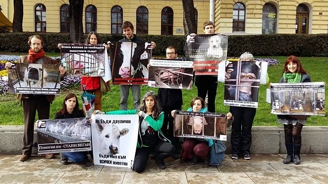 Вегански протест в столицата 