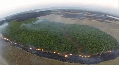 Горяха около 15 000 дка край Хасково  