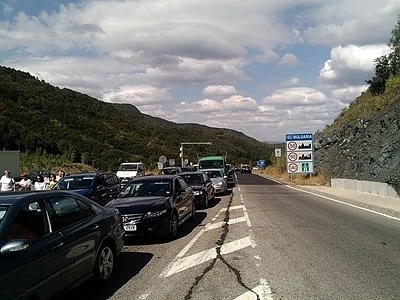 Километрична опашка на ГКПП \