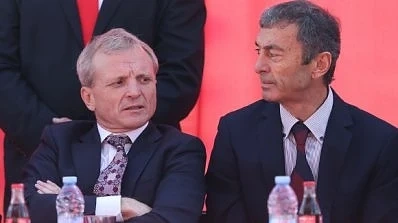 Гриша Ганчев стяга ЦСКА преди мача с Левски