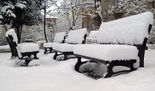 Сняг вали обилно в столицата