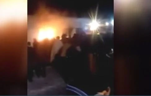 Пожар горя в бежанския център в Харманли
