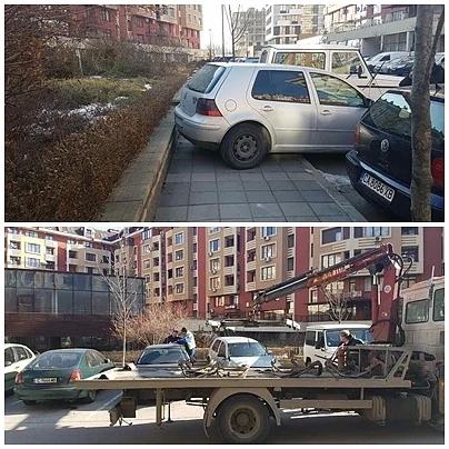 Вдигат неправилно паркиралите коли в Цариградски комплекс