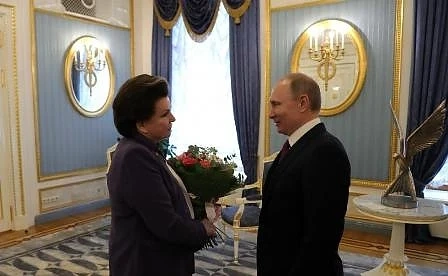 Валентина Терешкова празнува 80 години, Путин й подари скулптура на чайка