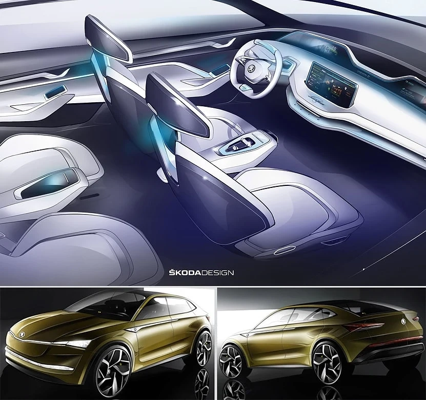 Електромобилът Skoda Vision E, кола на бъдещето  