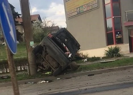 Камера засне тежка катастрофа в Перник