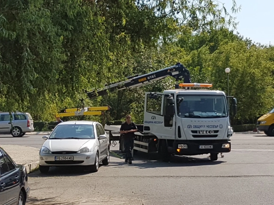 Паяците в Слънчев бряг спират в средата на улицата