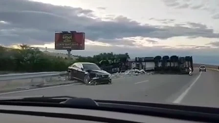 Тежка катастрофа на АМ „Марица” тази сутрин (СНИМКА)
