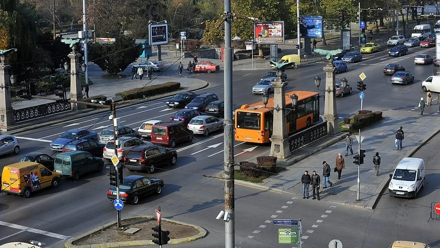 Мачът между България и Франция блокира част от центъра на София