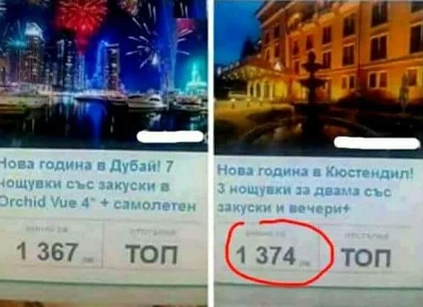 Нова година в Кюстендил е по-скъпа от Дубай