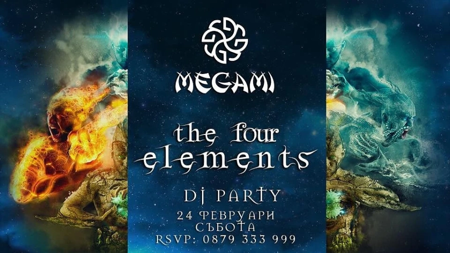 The Four Elements е парти темата в Megami Club – Hotel Marinela тази седмица 