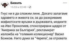 Биволь плюят по капиталци и Прокопиев