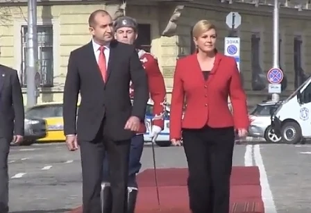 Румен Радев посрещна президента на Хърватия Колинда Грабар-Китарович 