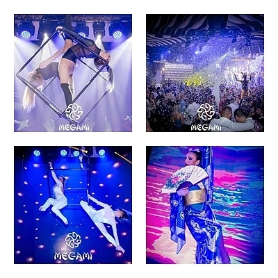 Първото в България акробатично шоу на въздушен куб представи Megami Club - Hotel Marinela