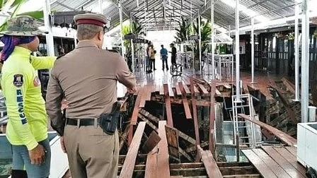 В Тайланд 70 души пропаднаха през пода на ресторант