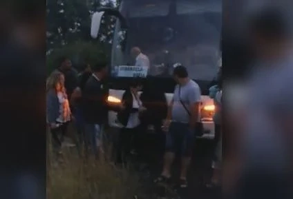 Автобус на „Юнион-Ивкони” закъса във Франция