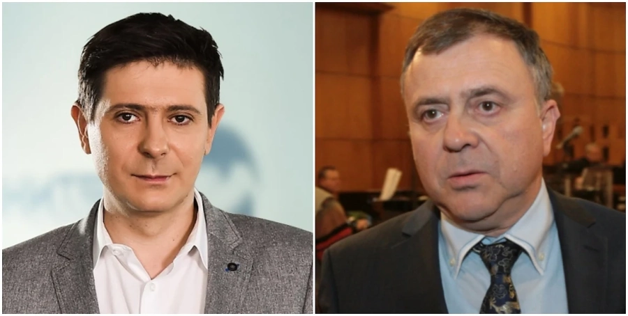 Водещият Виктор Николаев хрисим пред началника на жена си