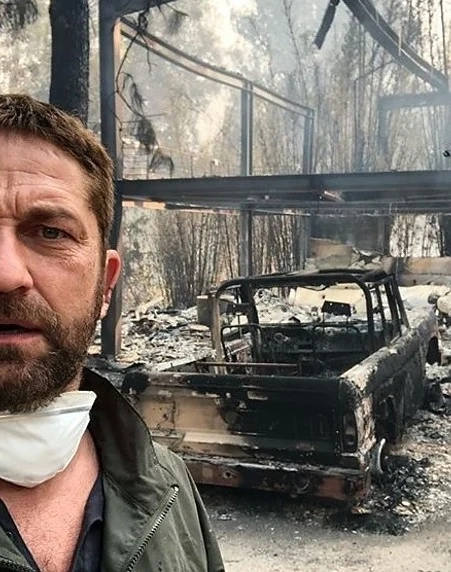 Домът на Джерард Бътлър изгоря 
