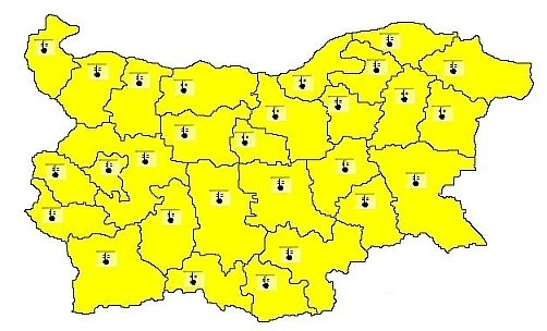 Жълт код за опасни студове в цяла България за утре