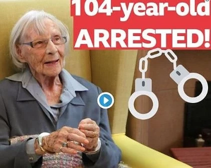 Арестуваха 104-годишна британка, по нейно желание (СНИМКИ)