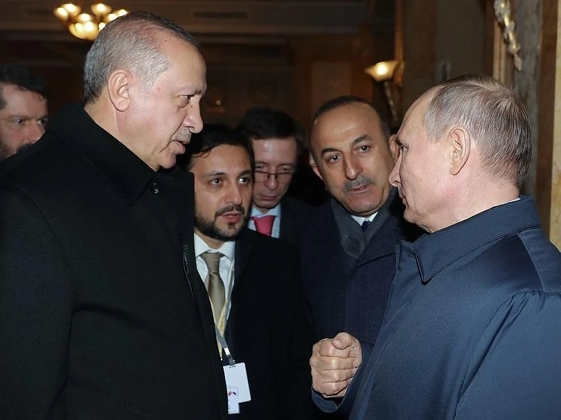 Ердоган и Путин на опера в Москва