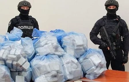 Заловиха рекордните 19,5 тона кокаин в Украйна