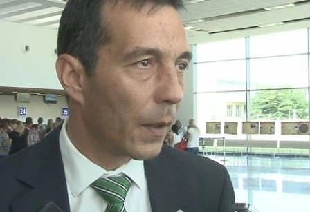 В \