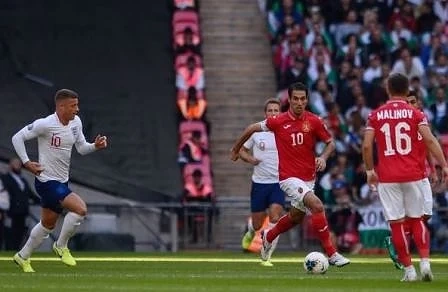 Отборът на Англия разгроми България с 4:0 