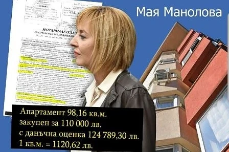  Маягейт! Манолова се облажи с евтин апартамент