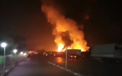 Голям пожар бушува при село Кърналово (ВИДЕО)
