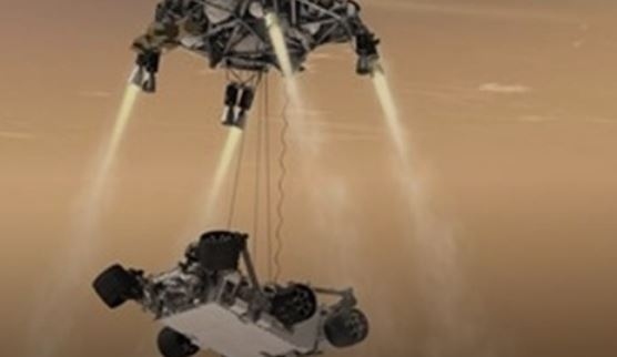 Марсоходът на НАСА се готви за кацане 
