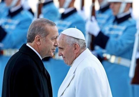 Ердоган обсъди с папата конфликта в Близкия Изток