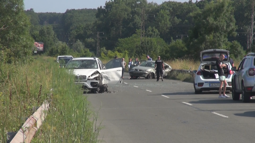 Верижна катастрофа на пътя Царево – Бургас
