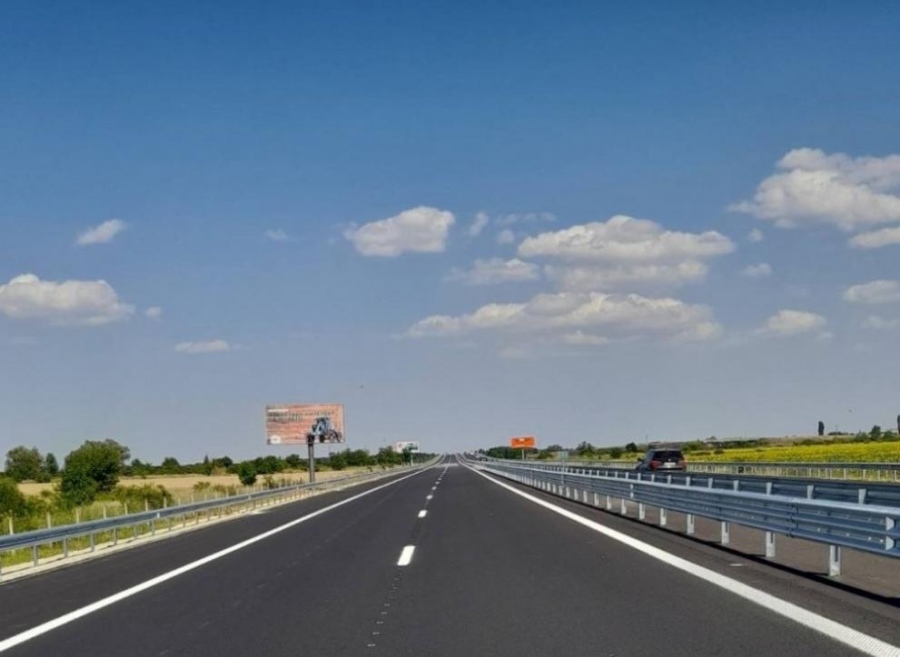 Пускат движението в платното за София в ремонтирания участък от Тракия при Чирпан