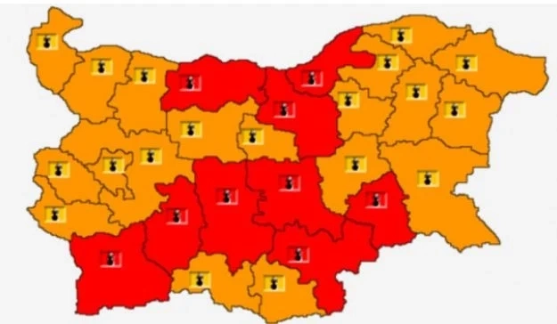 Утре - адска жега! Червен код за опасно време в 9 области, в останалите - оранжев!