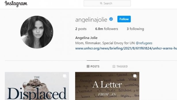 Анджелина си направи Инстаграм, за да сподели писмо на момиче от Афганистан
