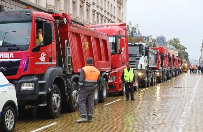 Шофьорите на камиони от протеста ще бъдат глобени