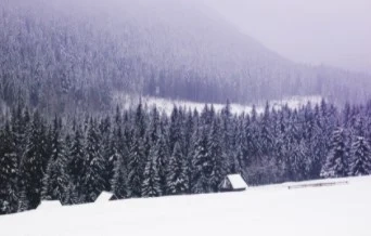 Сняг затрупа планините 