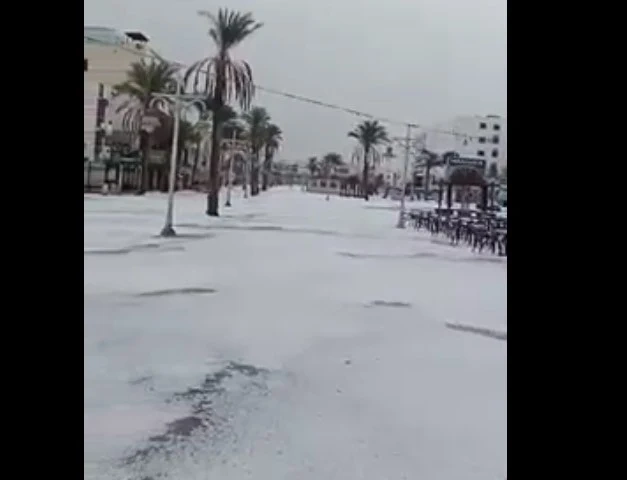 Сняг заваля в Eгипет (ВИДЕО+СНИМКИ)