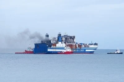 Още едно тяло е открито в опожарения ферибот Юрофери Олимпия