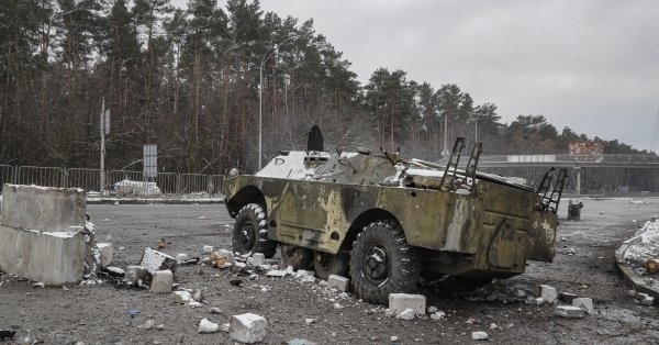 Град Ирпин в покрайнините на Киев е бил подложен на интензивни бомбардировки